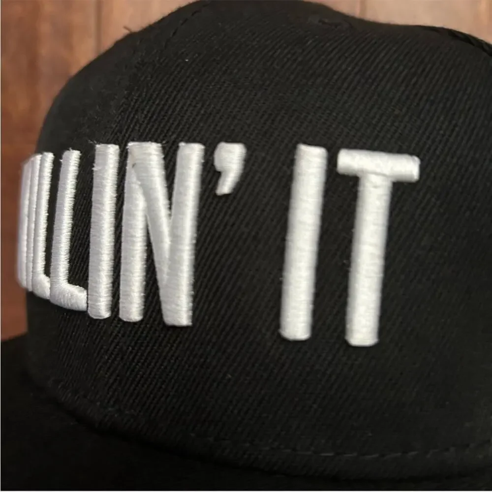 Jeffree Star Black Baseball Cap with White 'KILLIN' IT' Embroidery, NWOT